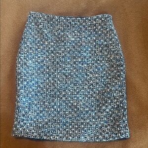Blue Tweed Women's Skirt